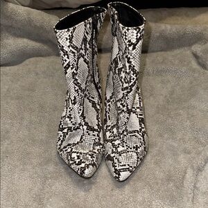 Women's Snakeskin Ankle Boots